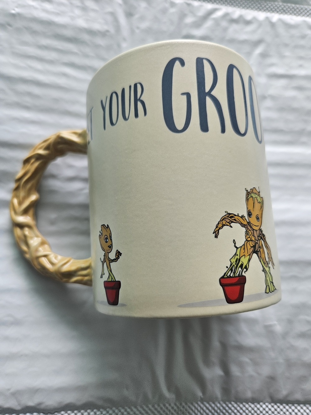 official Marvel Guardians of the Galaxy Groot "Get Your Groot On!" Ceramic Mug. - Picture 4 of 5